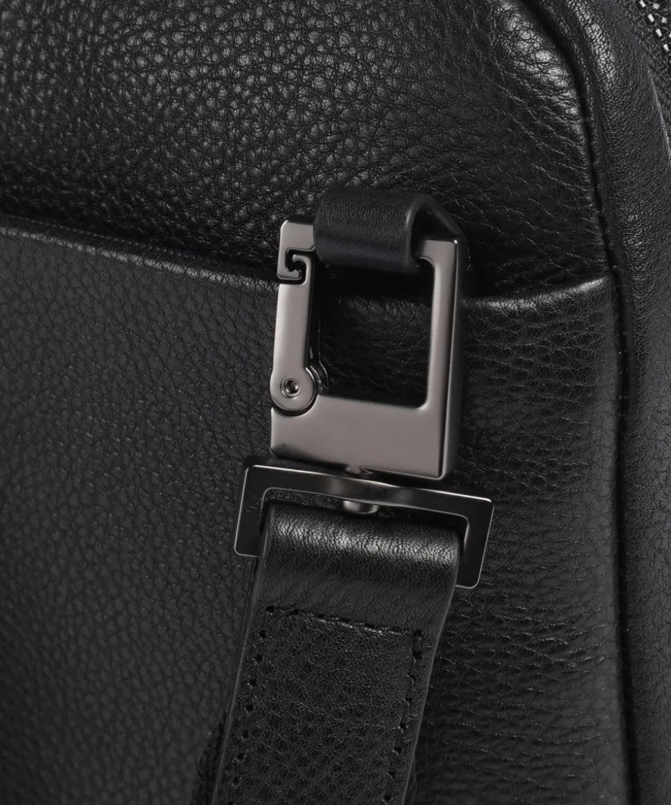 Carl Umhängetasche 10″ genarbtes Rindsleder schwarz