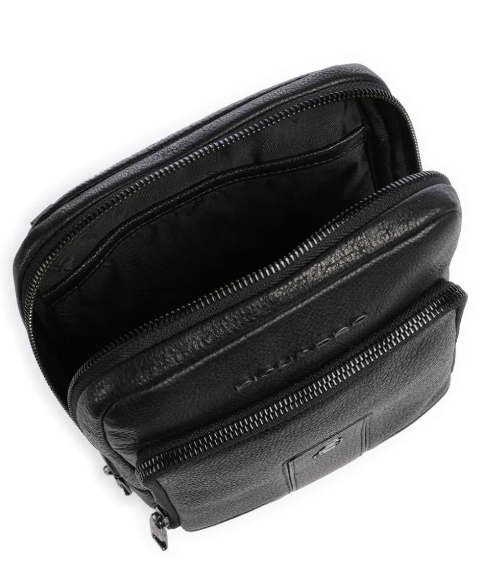 Carl Umhängetasche 10″ genarbtes Rindsleder schwarz