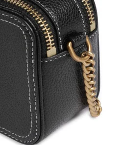 Carrie Umhängetasche genarbtes Rindsleder schwarz