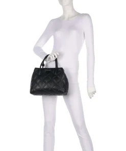 Cassandra Handtasche Lederimitat schwarz