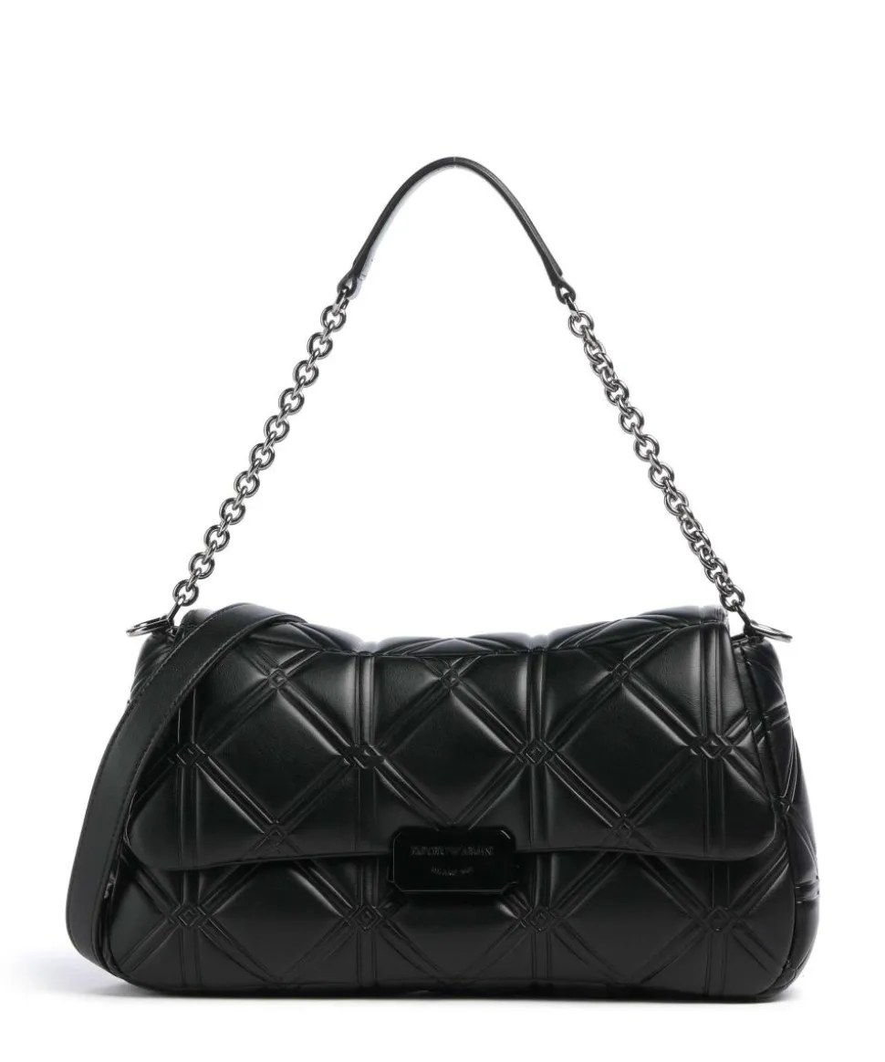 Cassandra Schultertasche Lederimitat schwarz