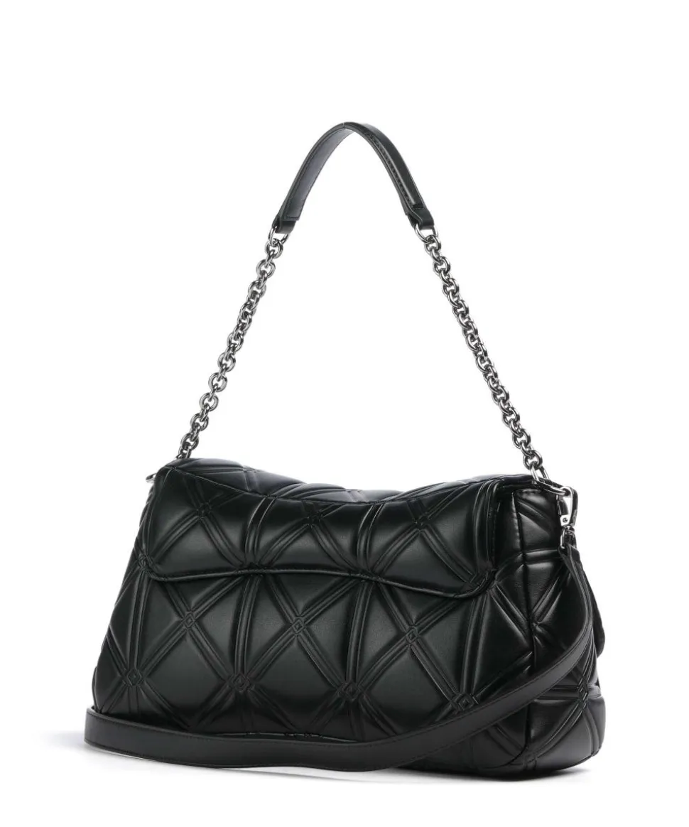 Cassandra Schultertasche Lederimitat schwarz