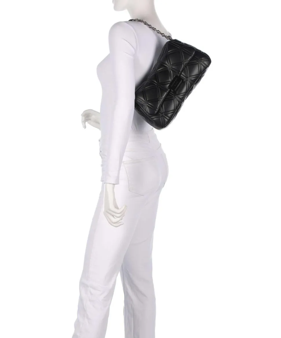 Cassandra Schultertasche Lederimitat schwarz