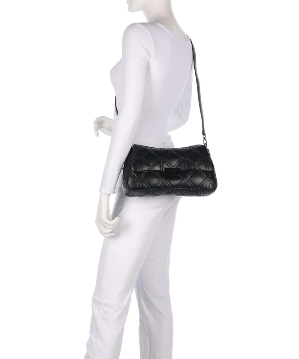 Cassandra Schultertasche Lederimitat schwarz