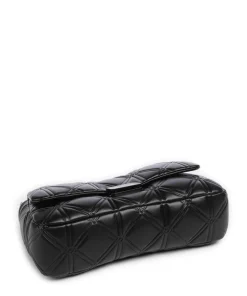 Cassandra Schultertasche Lederimitat schwarz