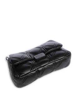 Cassandra Schultertasche Lederimitat schwarz