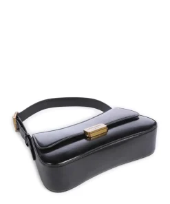 Cassandra Schultertasche Lederimitat schwarz