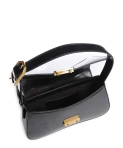 Cassandra Schultertasche Lederimitat schwarz