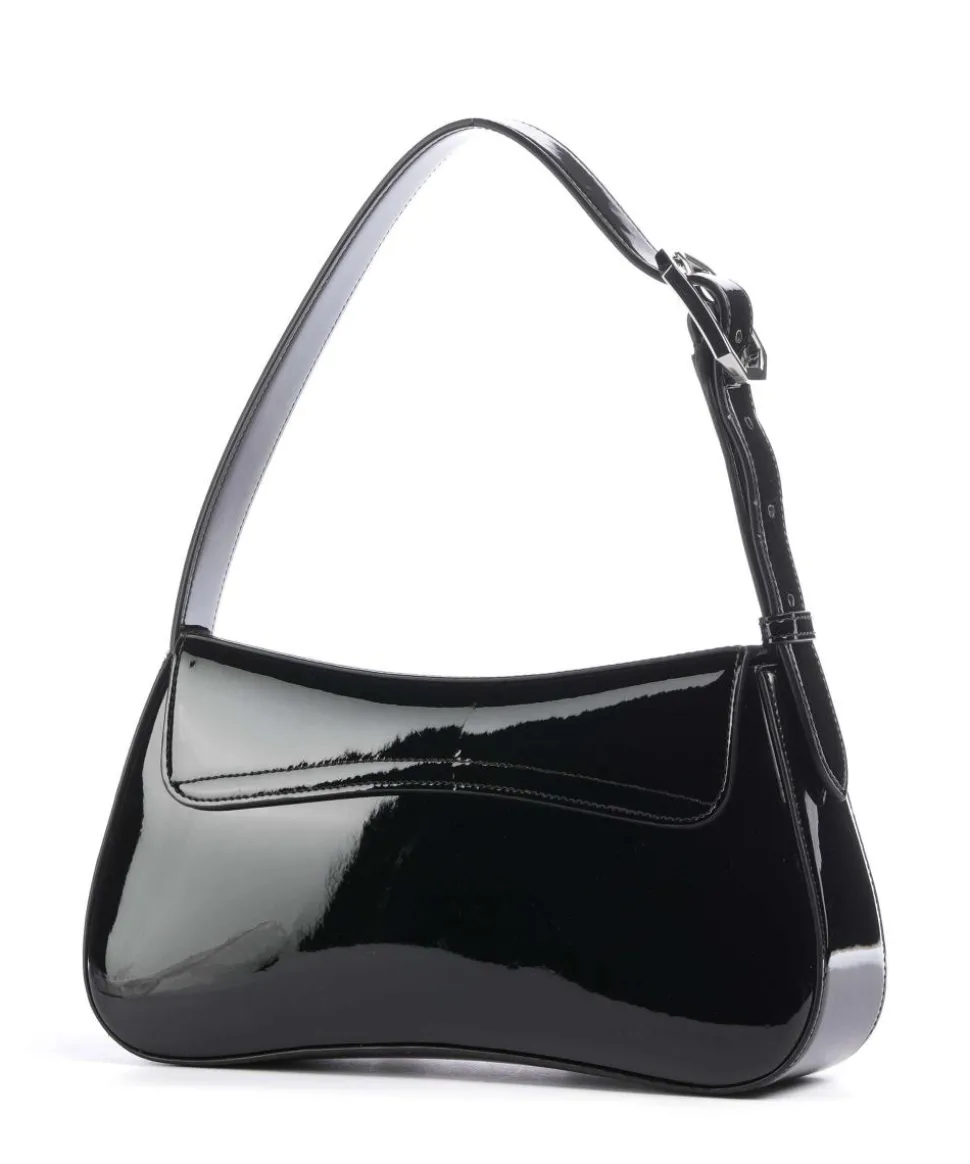 Cassandra Schultertasche Lederimitat schwarz