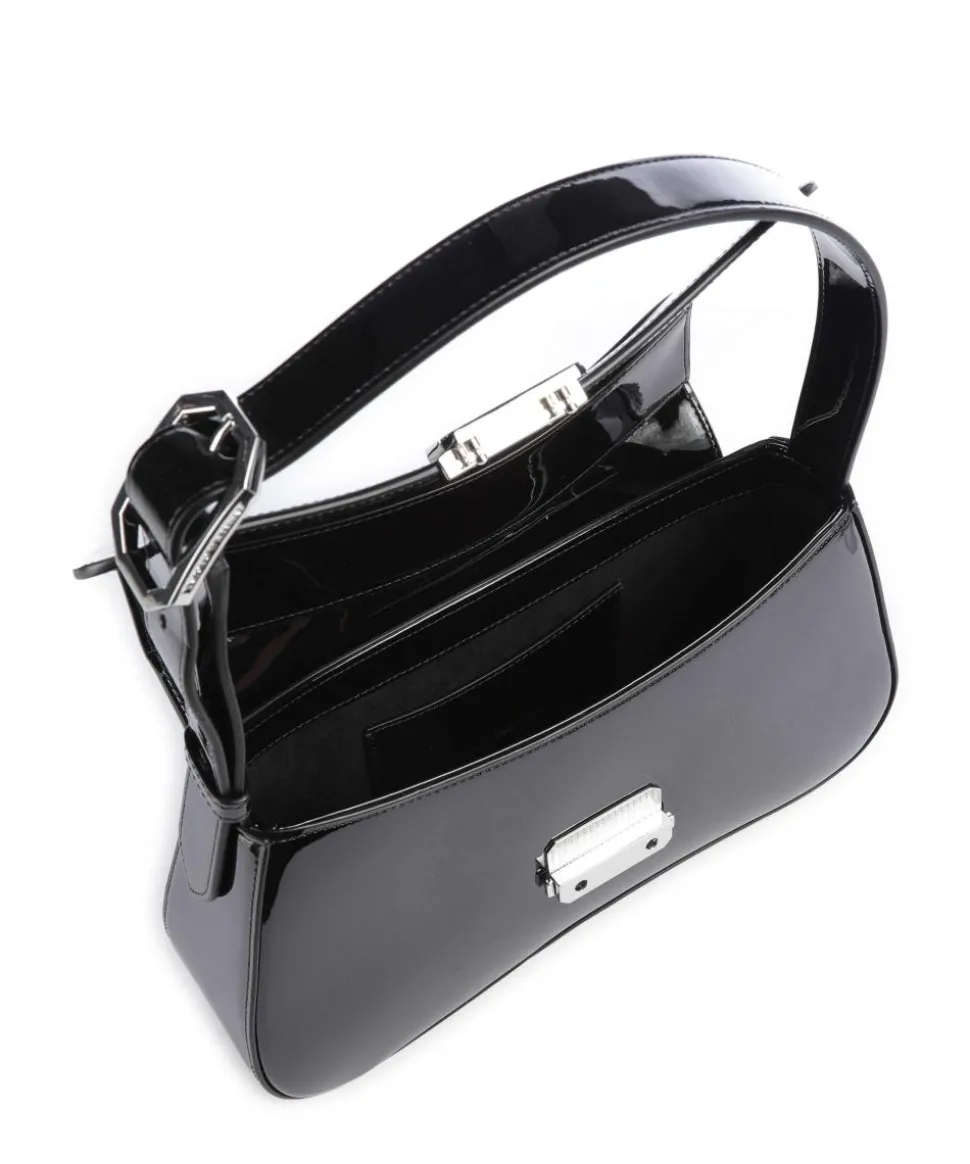 Cassandra Schultertasche Lederimitat schwarz