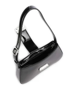 Cassandra Schultertasche Lederimitat schwarz