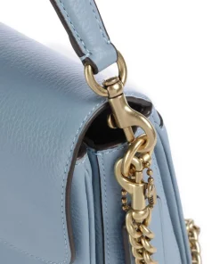 Cassie 19 Umhängetasche genarbtes Leder hellblau