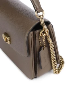 Cassie 19 Umhängetasche genarbtes Leder taupe