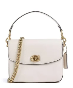 Cassie 19 Umhängetasche genarbtes Leder elfenbein