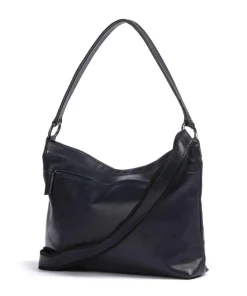 Caugio Beuteltasche fein genarbtes Rindsleder dunkelblau