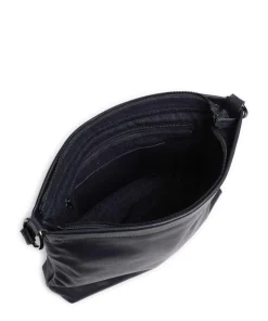 Caugio Beuteltasche fein genarbtes Rindsleder dunkelblau