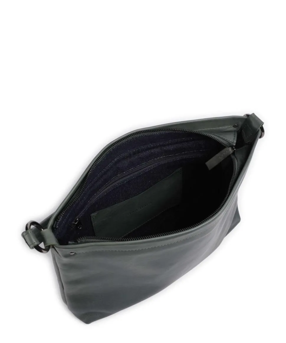 Caugio Beuteltasche fein genarbtes Rindsleder grün