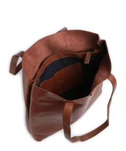Caugio Shopper fein genarbtes Rindsleder cognac