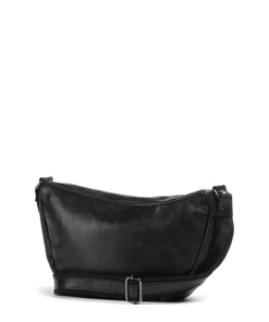 Caugio Umhängetasche fein genarbtes Rindsleder schwarz