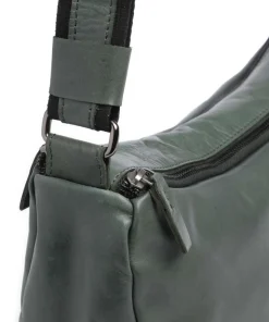 Caugio Umhängetasche fein genarbtes Rindsleder dunkelgrün