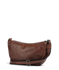 Caugio Umhängetasche fein genarbtes Rindsleder cognac