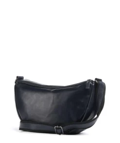 Caugio Umhängetasche fein genarbtes Rindsleder dunkelblau