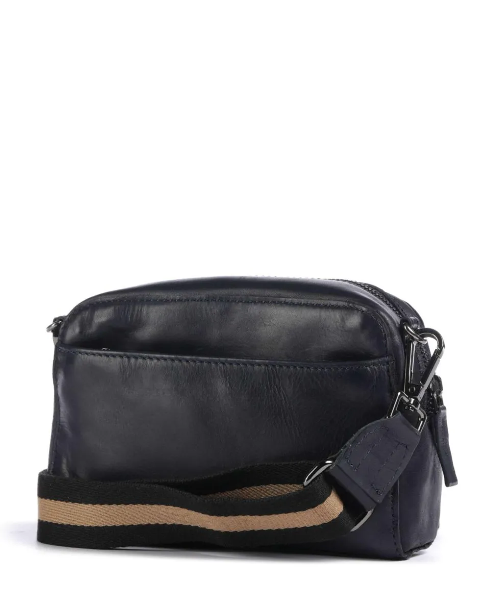 Caugio Umhängetasche weiches Rindsleder dunkelblau