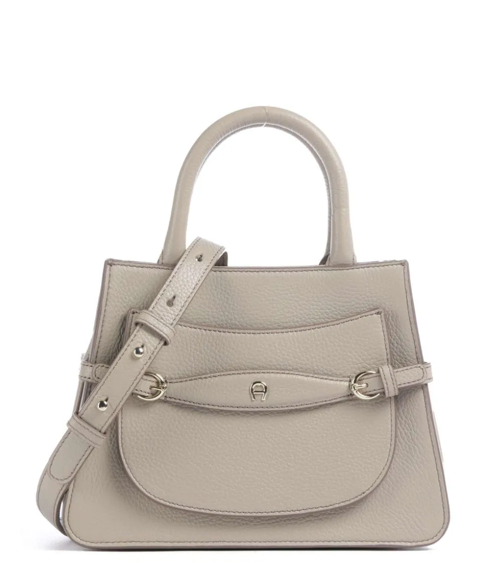 Cavallo M Handtasche genarbtes Rindsleder beige
