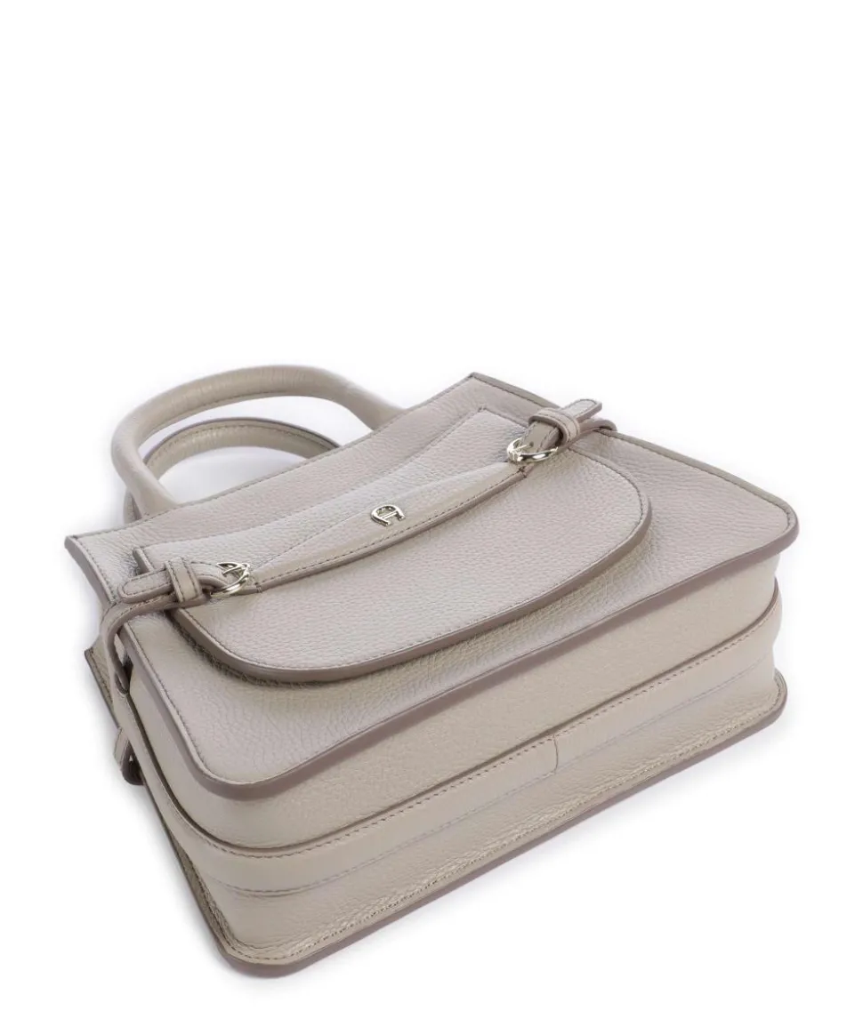 Cavallo M Handtasche genarbtes Rindsleder beige