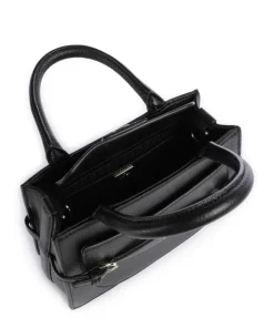 Cavallo M Handtasche genarbtes Rindsleder schwarz