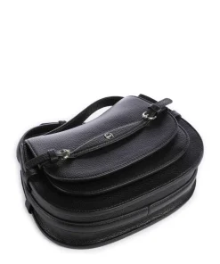 Cavallo S Umhängetasche genarbtes Rindsleder schwarz