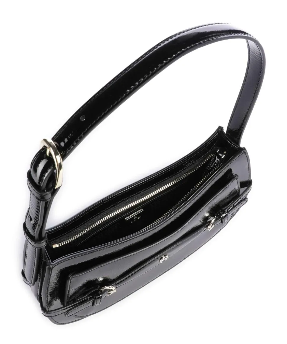 Cavallo XS Schultertasche Lackleder schwarz