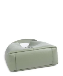 C-Easy Beuteltasche genarbtes Rindsleder graugrün