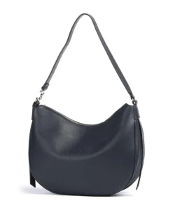 C-Easy Beuteltasche genarbtes Leder navy