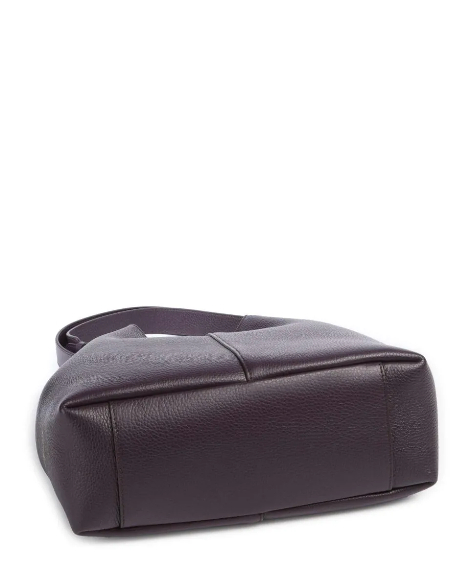 C-Easy Beuteltasche genarbtes Rindsleder pflaume