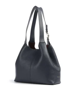 C-Easy Beuteltasche genarbtes Rindsleder navy