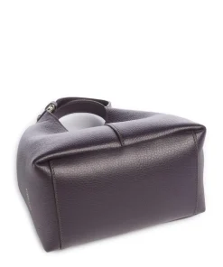 C-Easy Handtasche genarbtes Leder pflaume