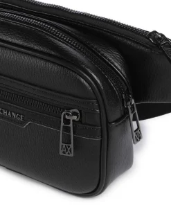 Cedric Gürteltasche Lederimitat schwarz