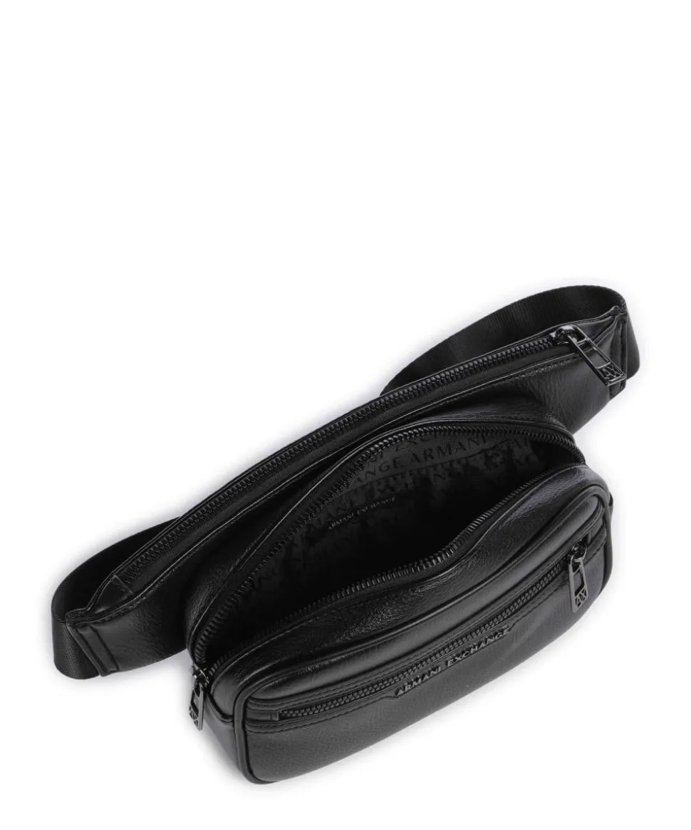 Cedric Gürteltasche Lederimitat schwarz