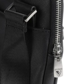 Certosa Eco Umhängetasche Lederimitat schwarz