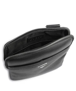 Certosa Eco Umhängetasche Lederimitat schwarz