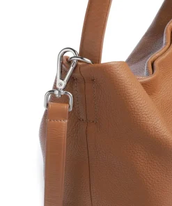 Cesano Beuteltasche 15″ fein genarbtes Rindsleder braun