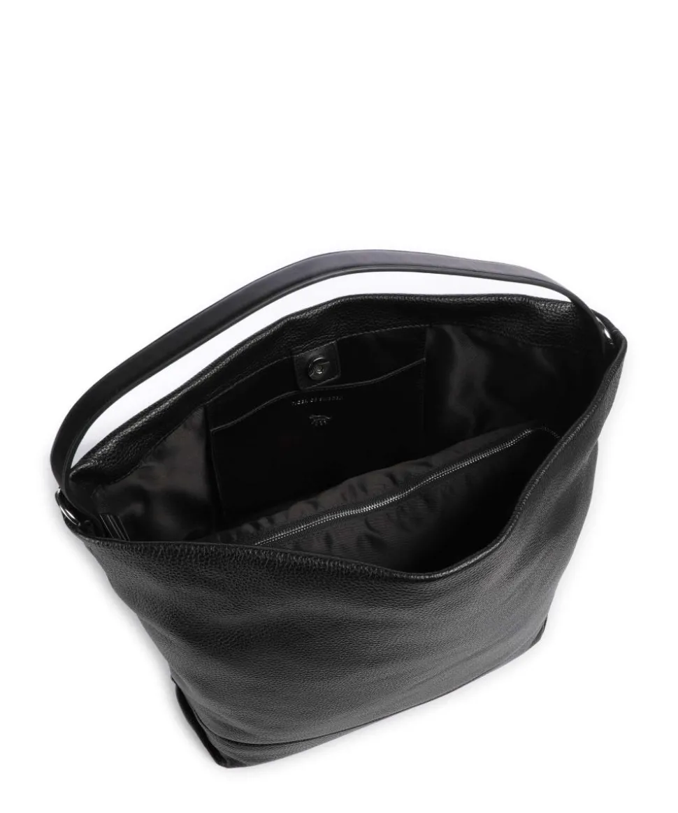 Cesano Beuteltasche genarbtes Rindsleder schwarz