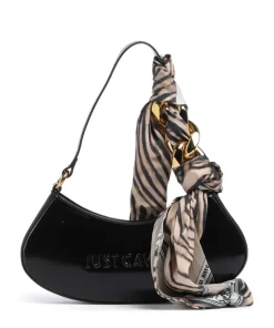 Chain Foulard Schultertasche Polyurethane, Polyester schwarz