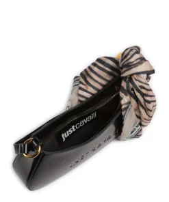 Chain Foulard Schultertasche Polyurethane, Polyester schwarz