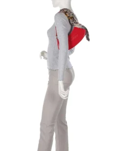 Chain Foulard Schultertasche Polyurethane, Polyester rot