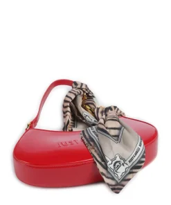 Chain Foulard Schultertasche Polyurethane, Polyester rot