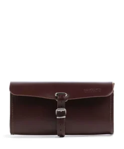 Challenge Large Satteltasche glattes Leder dunkelbraun