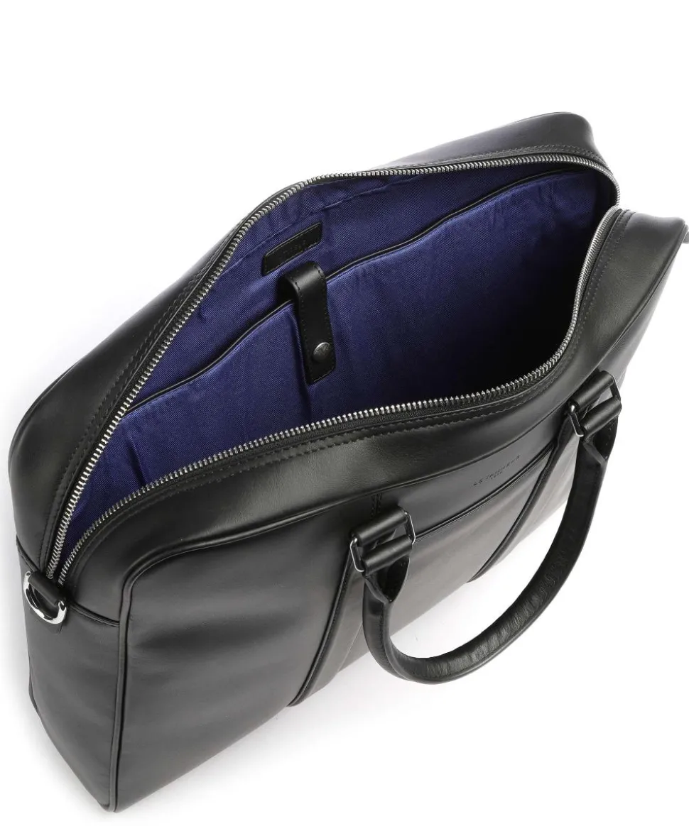 Charles Aktentasche 14″ glattes Leder schwarz