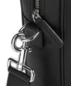 Charles Aktentasche genarbtes Rindsleder schwarz